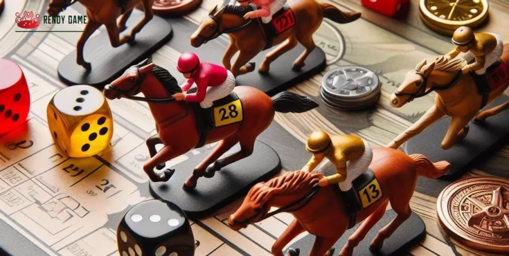 Horse Racing board Game with Dice