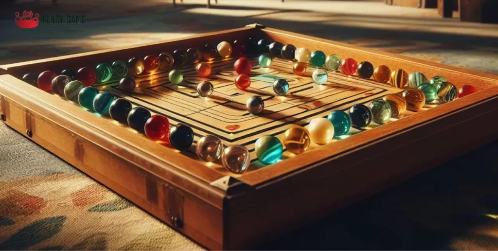 Old-Fashioned Marble Board Game
